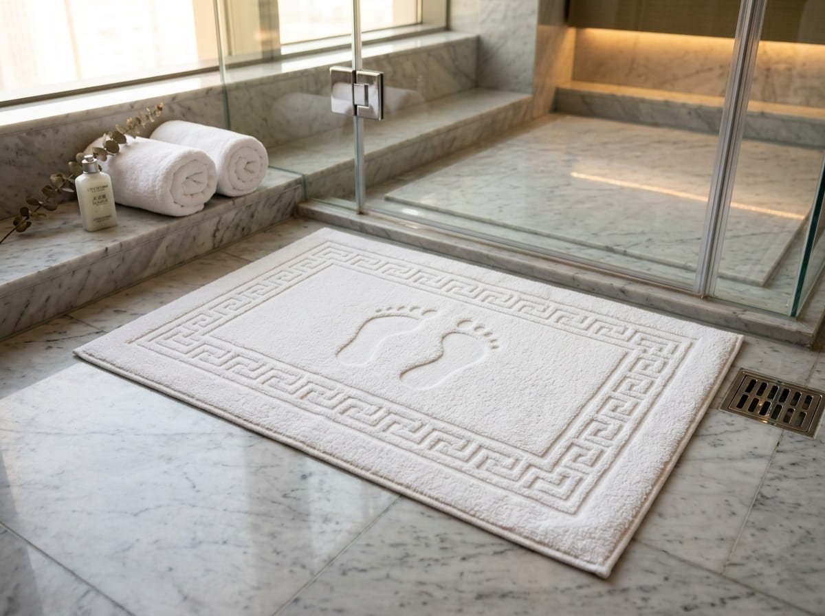 Embossed Floor Towels & Heavy Bath Mats (300g–400g / 750–900 GSM)